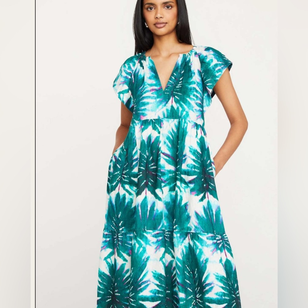 Marie Oliver Kara Midi Dress in Monstera